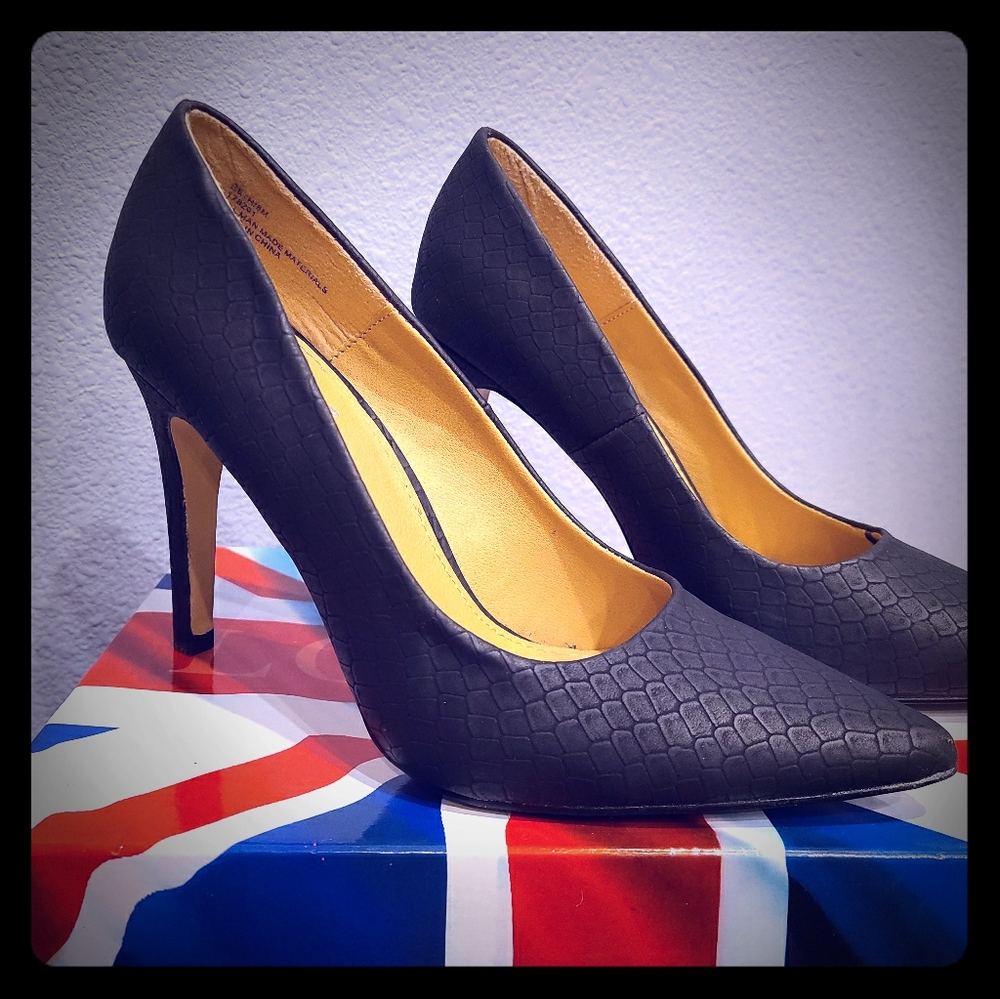 Black Snake Heels